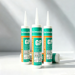 Mastic silicone neutre transparent anti-UV pour fenêtres et portes, étanche et résistant aux intempéries, pour la construction - Product Image 1