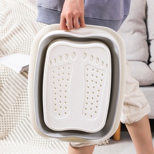 Baignoire pliable pour les pieds en plastique avec poignée, idéale pour le massage et l'hygiène domestique – Offre spéciale - Product Image 4