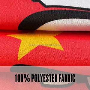 Bannières murales promotionnelles en tissu polyester grand format, personnalisables avec logo, pour publicité, drapeaux de pays et plumes - Product Image 3