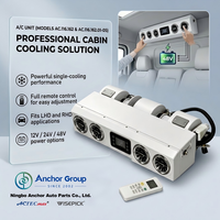 Unità di Assemblaggio Evaporatore DC 12V 24V 48V Universale con Raccordo O-Ring e Telecomando per Condizionatore da Tetto per Camion, Autobus, Camper