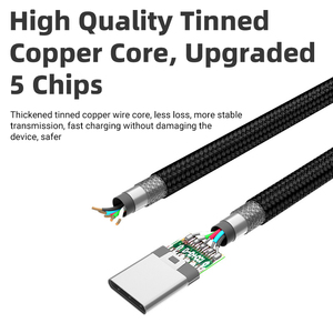 Hyto สายชาร์จไนลอนชนิด C 60W ชนิด C สายชาร์จเร็วแบบถักเปีย USB C TO C สายชาร์จข้อมูลสำหรับ iPhone 16 <span class=keywords><strong>Samsung</strong></span> <span class=keywords><strong>iPad</strong></span> - Product Image 6