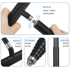 Herramienta Limpiadora de Ventanas <span class=keywords><strong>Extensible</strong></span> 2 en 1 Amz Hot para Ventanas de Automóviles, <span class=keywords><strong>Limpiacristales</strong></span> <span class=keywords><strong>con</strong></span> <span class=keywords><strong>Mango</strong></span> Largo - Product Image 3