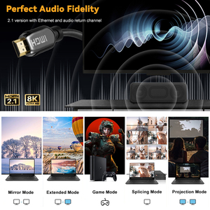 Vente en gros de câble HDMI 120 de résolution 8K 60HZ <span class=keywords><strong>4K</strong></span> 2.1 HZ pour les téléviseurs <span class=keywords><strong>Sony</strong></span> Ps5 Xbox Gaming Monitor - Product Image 5