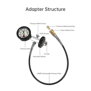 Manómetro de Alta Presión para Cilindro de Buceo DIDEEP, Adaptador de Tanque con Puerto DIN - Product Image 5