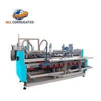 Machine à plier, coller et coudre le carton ondulé à grande vitesse tout-en-un