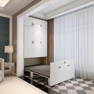 Customizable Extendable Wall Storage Murphy Bed Pull-Out Hidden Bed <strong>Cama</strong> Plegable <strong>De</strong> Pared Folding Murphy Bed for Study Room - Product Image 2