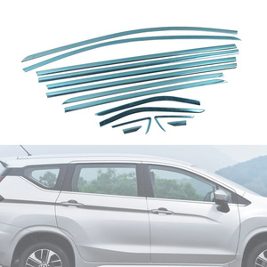 WZXD Stainless Steel Car Decorative Full Set <b>Window</b> <b>Cover</b> Trim Accessories for Xpander 2018 - Product Image 2