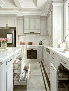 Grandes armoires de luxe personnalisées cuisine pour villa maison <span class=keywords><strong>grande</strong></span> île pour fête taille personnalisée - Product Image 6