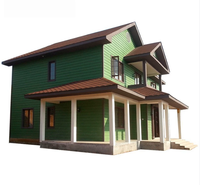 Casa Prefabricada de Lujo de 2 Pisos con Estructura de Acero, Construcción Rápida, Sala de Estar Modular, Villa, Edificio de Oficinas con Alto Aislamiento, Gimnasio