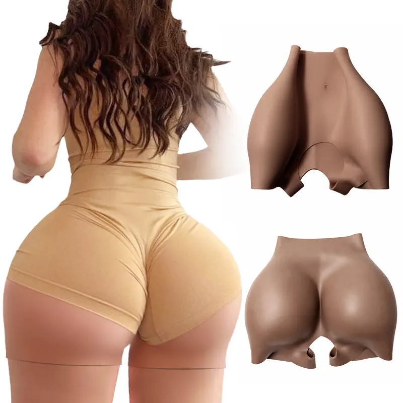 Adelgazamiento de barriga grande 3Cm caderas 1,5 Cm glúteos acolchado Shaper silicona Shapewear para mujeres africanas pantalones de realce de glúteos Shapere