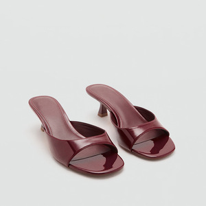 <span class=keywords><strong>Sandalias</strong></span> de tacón alto de 5 cm para mujer, estilo mule, antideslizantes, de verano, con punta abierta y tira única, tacón de aguja, para exterior - Product Image 2