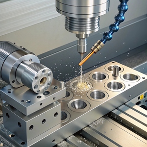 Services d'usinage CNC sur mesure pour composants métalliques de précision en alliage d'aluminium, acier inoxydable et laiton, avec perçage pour l'usinage - Product Image 4