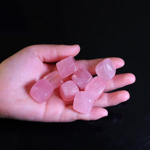 Pierres Naturelles en Gros : Quartz Rose, Améthyste, Carrées, Polies, Roulées, Cristal de Guérison, Feng Shui, 1.5-2cm - Product Image 3