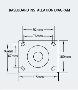 ISO Fabrik preis <span class=keywords><strong>8</strong></span> Zoll Industrie rollen Tragfähigkeit 610KG Red Iron Core PU Schwenkbare Hochleistungs-Lenkräder - Product Image 5