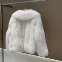 Manteau court en vraie fourrure de renard pour femme, col rabattu de luxe, veste en fourrure de renard moelleuse, vêtements d'extérieur chauds en fourrure courte pour l'hiver