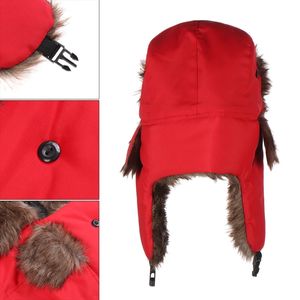 Kış Trapper şapka Ushanka Trooper havacılık şapka erkekler kadınlar için kar <span class=keywords><strong>Eskimo</strong></span> şapka soğuk hava için kulak kapakları ile - Product Image 5