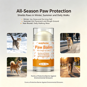 Baume pour pattes Waylemo pour chiens, protège des brûlures du pavé chaud, protège les pattes du chaleur, du froid, du sel, du glace, répare les pattes gercées, été, 40g - Product Image 6