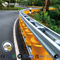 Barrière de sécurité routière anti-collision MASH TL4 testée en cas de collision, barrière rotative à rouleaux, système d'absorption d'énergie pour la sécurité routière