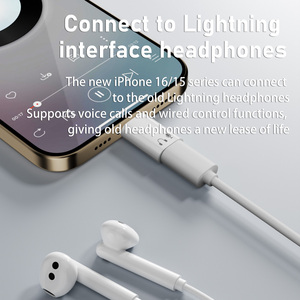 Adaptateur audio Type-<span class=keywords><strong>C</strong></span> vers <span class=keywords><strong>Lightning</strong></span>, dongle casque HiFi avec micro pour téléphone et ordinateur portable Type-<span class=keywords><strong>C</strong></span> - Product Image 3