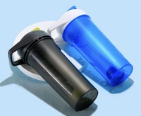 Bouteille de sport et de fitness en PP de 600 ml, écologique, portable, pour eau bouillante, avec fonction shaker et mélangeur, personnalisable avec logo.