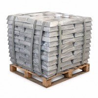 Exportateur de lingots en alliage de zinc 99,995 % SHG, lingots de zinc en vrac en stock, emballage d'exportation sur palette en bois