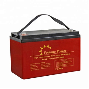 <span class=keywords><strong>Batterie</strong></span> UPS au plomb-acide <span class=keywords><strong>GEL</strong></span> Fortune Power NP110-12 12V <span class=keywords><strong>110Ah</strong></span> à longue durée de vie avec 6000 cycles et garantie de 5 ans - Product Image 1