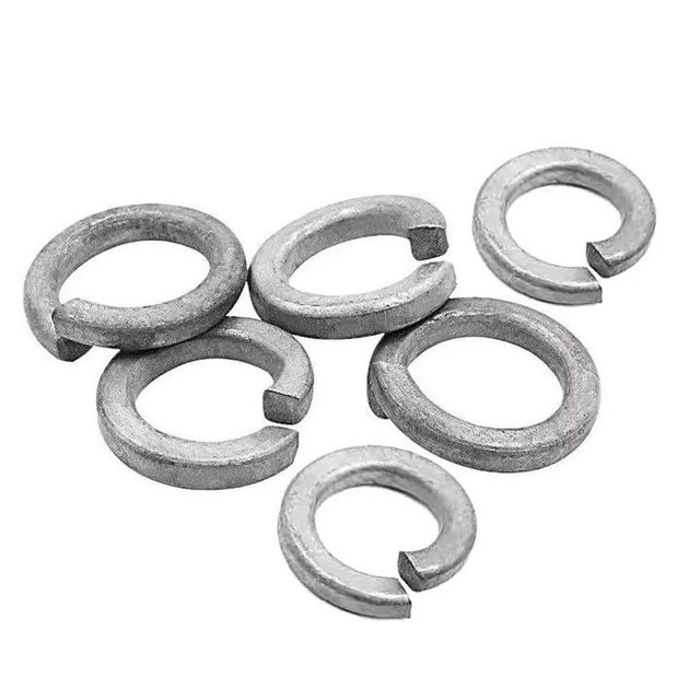 High Quality DIN Standard Split Style Carbon Steel Flat Washers Hot Dip Galvanized Zinc Finish M8 Heavy Industry