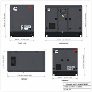 Nouveaux produits Cummins très demandés : Générateur diesel robuste à bas prix pour caravane, 400 kVA - Product Image 3