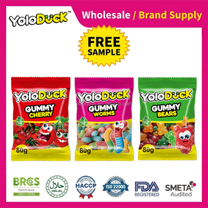 Bonbons gélifiés YOLODUCK saveur cerise, bonbons gélifiés en forme d'animaux, bonbons gélifiés pour fêtes, <span class=keywords><strong>vers</strong></span> gélifiés, livraison rapide pour <span class=keywords><strong>les</strong></span> détaillants - Product Image 1