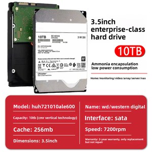 قرص صلب ميكانيكي هيليوم HC550 بسعة 12 تيرابايت - 18 تيرابايت للمراقبة على مستوى المؤسسات بواجهة SATA جديد - Product Image 6