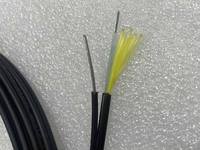 Kabel Serat Optik Tahan Cuaca dengan Penyangga Baja Galvanis Fig8 Drop Cable untuk FTTH FTTX