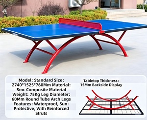 <span class=keywords><strong>Mesa</strong></span> de <span class=keywords><strong>ping</strong></span>-<span class=keywords><strong>pong</strong></span> plegable para exteriores, resistente al agua, a los rayos UV y a la intemperie, fabricada con SMC, para escuelas, comunidades y estadios. - Product Image 1