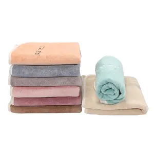 廉价定制标志超干护肤毛巾布吸收美容卸妆毛巾超细纤维面巾