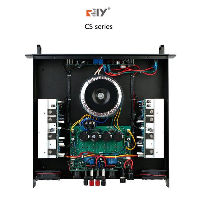 CS4080 Professional Audio Sound Power Amplifier 2 Channels 800W H Class 2U for Concert Stage Sound Karaoke