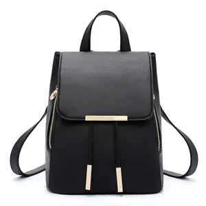 2024 PU Leather Backpack Women's Bag Stylish Backpack School Girls Female Bags Wholesale Mochilas De Mujer