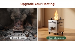 Estufa <span class=keywords><strong>de</strong></span> <span class=keywords><strong>leña</strong></span> para interiores a precio <span class=keywords><strong>de</strong></span> fábrica, chimenea independiente sin humo con horno para calefacción <span class=keywords><strong>de</strong></span> casas rurales - Product Image 6