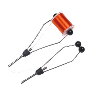 Suporte de bobbins tipo mosca de cerâmica, suporte liso para isca de pesca que faz moscas e ferramentas de gravar