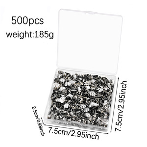 Nouveau modèle transfrontalier caractéristiques 500 nickelé vignette tableau de liège <span class=keywords><strong>Photo</strong></span> décoration murale broches fixes laissant des marques - Product Image 1
