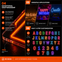 Lettres lumineuses 3D en acier inoxydable RGB pour événements : mariage, anniversaire, demande en mariage – 0,9 m, 1,2 m, 1,5 m