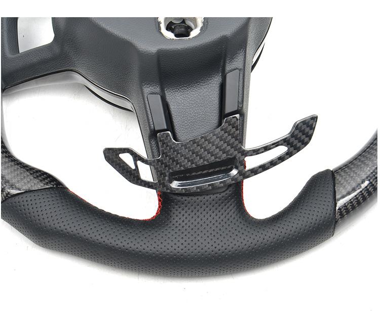 Carbon Fiber Paddle Shift When replacing Extension Shifter For VW Golf MK7 GTI GTS R GTD Steering Wheel