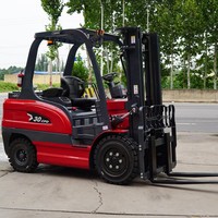 Chariot élévateur électrique 3 tonnes, modèle Q355B, batterie Li-ion, contrôleur Curtis, pour l'empilage de palettes en entrepôt