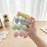 Jouet Squishy Tangyuan Croustillant au Beurre, Rempli de Vaseline et Huile de Coco, à Remontée Lente, Anti-Stress et Décompression, en Boîte Transparente, Cadeau