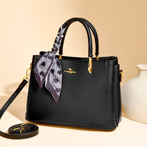 Nouveau Sac à Main Élégant Grande Capacité en Cuir PU Haut de Gamme pour Femme, Fermeture Éclair, Sac Bandoulière Fourre-tout pour Mamans d'Âge Moyen - Product Image 3