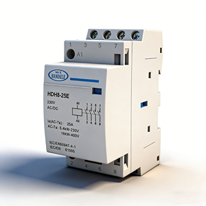 Handele HDH8-25E <span class=keywords><strong>4</strong></span>ขั้ว3เฟส50/60Hz 16A 20A 25A 230V 3NO 1NC มินิ ac/dc โมดูลาร์ราง DIN ไฟฟ้า - Product Image 1