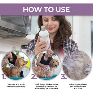 تسمية خاصة مخصص المضادة لل حكة شامبو للحيوانات الأليفة القط الطبيعي الرعاية السريرية Antiseborrheic العلاج النباتي الاستمالة العضوية شامبو للكلاب - Product Image 3