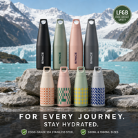 Bouteille d'eau sport en acier inoxydable à double paroi isolée sous vide, 580 ml et 1080 ml, vente en gros OEM