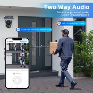 كاميرا مراقبة لاسلكية جديدة بدقة 10 ميجابكسل تعمل بتقنية الجيل الرابع مع عدستين ولوحة شمسية، كاميرا أمان خارجية متحركة تعمل بشريحة الجيل الرابع وبطاقة SIM - Product Image 3