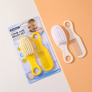 Juego de cepillo de Peine de masaje para recién nacidos, cepillo de seguridad de estilo de dibujos animados para quitar la tapa de la cuna hecha de plástico PP - Product Image 4