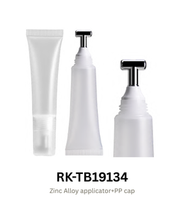 공장 최고 판매 콜라겐 리프팅 빈 플라스틱 튜브 금속 마사지 헤드 포함 진정 및 탄력 아이크림 포장 튜브 - Product Image 3