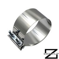 Collier de serrage anti-fuite universel en acier inoxydable 304 de qualité supérieure pour raccord de tuyau d'échappement de 1,75 po, 2,0 po, 2,25 po